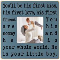 Moldura para fotos THYGIFTREE New Mom para mulheres após o nascimento azul