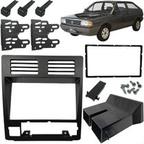 Moldura para painel multimídia 7 polegadas volkswagen gol voyage saveiro e parati g1 2 din preto fosco painel cl 89/a26