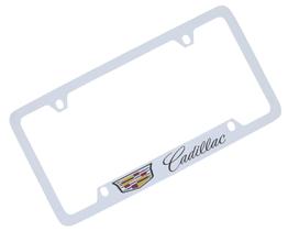 Moldura para Placa Cadillac em Latão com Acabamento Cromado e 4 Furos Moldura para Placa Cadillac em Latão com Acabamento Cromado e 4 Furos