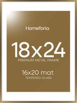 Moldura para pôster Homeforia Bronze 18x24 cm com tapete 16x20 cm