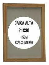 Moldura Para Quadro A4 21x30 Caixa Alta C/ Profundidade