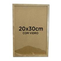 Moldura Para Quadro Decorativo 20x30cm Com Vidro - Várias Cores