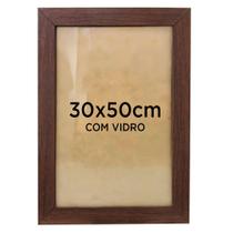 Moldura Para Quadro Decorativo 30x50cm Foto Quebra-Cabeça com Vidro - Várias Cores