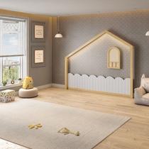 Moldura para Quarto Infantil LED e Janelinha em Madeira Maciça New Garden Casatema MadeiraOriginals Branco/Marrom Moldura para Quarto Infantil LED e Janelinha em Madeira Maciça New Garden Casatema MadeiraOriginals Branco/Marrom