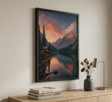 Moldura Para Quebra Cabeça Preto, 52x72cm 1000 Peças Mdf Moldura Para Quebra Cabeça Preto, 52x72cm 1000 Peças Mdf