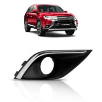 Moldura Parachoque Dianteiro Outlander 2016 a 2018 Cromado Moldura Parachoque Dianteiro Outlander 2016 a 2018 Cromado
