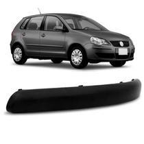 Moldura Parachoque Dianteiro Polo 2007 A 2011 Preto Liso