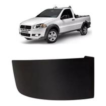 Moldura Parachoque Polaina Traseiro Direito(a) Cor Cinza Fiat