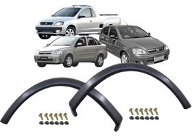 Moldura Paralama Dianteira Corsa 2004 até 2012 Montana Sport 2008 até 2011 Preta Par 2 peças Kit Porca Moldura Paralama Dianteira Corsa 2004 até 2012 Montana Sport 2008 até 2011 Preta Par 2 peças Kit Porca