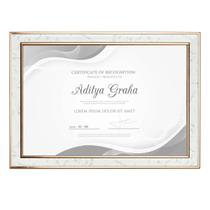 Moldura Porta Diploma A4 Detalhe Marmorizado Metálico 5454 Moldura Porta Diploma A4 Detalhe Marmorizado Metálico 5454