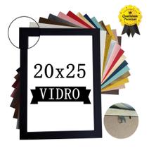 Moldura Porta-retrato 20x25 Madeira Laqueada Premium + Vidro