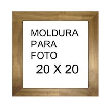 Moldura porta retrato de madeira para foto 20 x 20