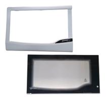 Moldura Porta + Vidro Externo Forno Fischer Gourmet Grill Branco (Original)