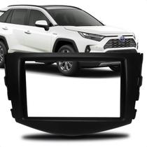 moldura pra radio multimidia de painel de carro automotivo 2 din 7 polegadas preto toyota rav - 4 japones / chines 2006 / 2012 NF e envio imediato