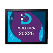 Moldura Preta 20x25 Com Fundo Em Eucatex Para Decoração e Arte Artesanal - Decoratto Quadros e Espelhos