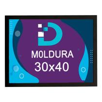 Moldura Preta 30x40 Com Fundo Em Eucatex Para Decoração e Arte Artesanal