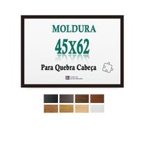 Moldura Preta 45X62 Quebra Cabeça Grow 1.000 Pcs Com Petg