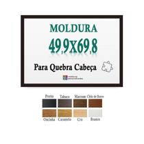 Moldura Preta 49,9X69,8 Cm Quebra Cabeça 1000 Peças + Petg