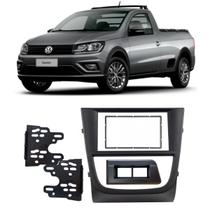 Moldura Preta Embutir Painel Central Multimídea Ar Suporte Dvd Player Encaixe Padrão 2 Din Moldura Preta Embutir Painel Central Multimídea Ar Suporte Dvd Player Encaixe Padrão 2 Din
