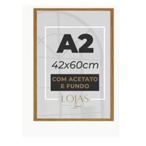 Moldura Quadro A2 42x60 Com Acetato Poste Certificado