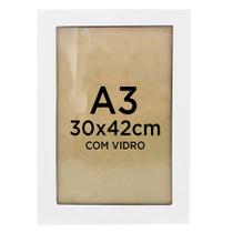 Moldura Quadro A3 30x42 Diploma Certificado Foto Com Vidro - Várias Cores Moldura Quadro A3 30x42 Diploma Certificado Foto Com Vidro - Várias Cores