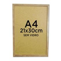 Moldura Quadro A4 21x30 Diploma Certificado Foto Sem Vidro - Várias Cores