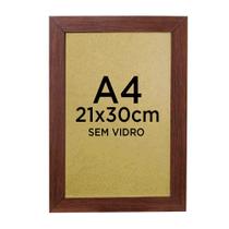 Moldura Quadro A4 21x30 Diploma Certificado Foto Sem Vidro - Várias Cores Moldura Quadro A4 21x30 Diploma Certificado Foto Sem Vidro - Várias Cores
