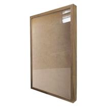 Moldura Quadro Caixa 3cm 60x90cm Foto Poster Ilustração Com Vidro - Várias Cores
