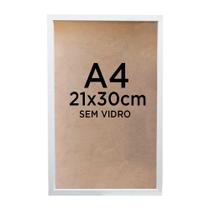 Moldura Quadro Caixa 3cm A4 21x30cm Foto Poster Ilustração Sem Vidro - Várias Cores