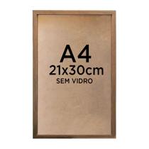 Moldura Quadro Caixa 3cm A4 21x30cm Foto Poster Ilustração Sem Vidro - Várias Cores