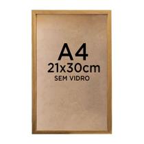 Moldura Quadro Caixa 3cm A4 21x30cm Foto Poster Ilustração Sem Vidro - Várias Cores