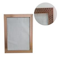 Moldura Quadro Para Certificado Diploma A4 Rose Metálico