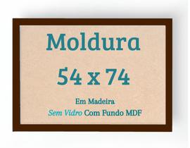 Moldura Quebra Cabeça 1000 Peças 54x74 Sem Vidro 74x54 Com Fundo MDF