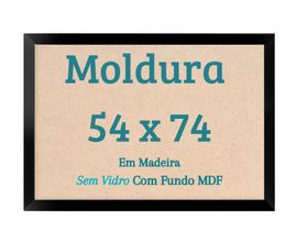 Moldura Quebra Cabeça 1000 Peças 54x74 Sem Vidro 74x54 Com Fundo MDF Moldura Quebra Cabeça 1000 Peças 54x74 Sem Vidro 74x54 Com Fundo MDF