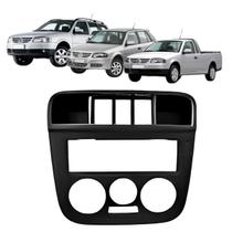 Moldura Rádio 1 Din Gol G4 Parati Saveiro 2006 à 2009 3 Botões Preta Painel Som Expex Epx Vw-536