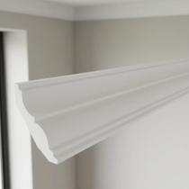 Moldura Roda Teto em EPS Anti Chamas Com Acabamento Acetinado Premium Kit ZD06