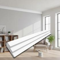 Moldura Roda Teto em EPS Anti Chamas Com Acabamento Acetinado Premium Kit ZQ02 10