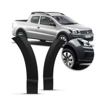 Moldura Sobre Roda Parachoque Diant Saveiro G7 2017 A 2024