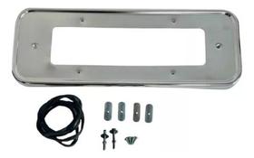 Moldura Suporte Placa Fusca Traseira Cromada Até Modelo 1969