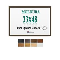 Moldura Tabaco 33X48 Para Quebra Cabeça Grow 500 Pçs + Petg