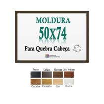 Moldura Tabaco 50X74 Quebra Cabeça Grow 1000 Peças + Petg