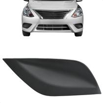 Moldura Tampa Milha Parachoque Versa 2015 2016 17 18 19 2020 2021 S/Furo