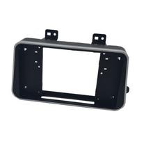 Moldura Tela de 8"/9" Padrão Pioneer Nissan Kicks Preto Fosco com Friso Prata Moldura Tela de 8"/9" Padrão Pioneer Nissan Kicks Preto Fosco com Friso Prata