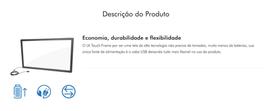 Moldura touch 39"- infravermelho - 6 toques