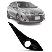 Moldura Yaris Hatch 2018 Até 2023 Black Piano C/ Furo Milha