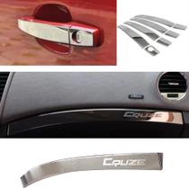 Molduras Cromada Porta Luvas E Maçaneta Chevrolet Cruze Lt 2009 a 2016 Molduras Cromada Porta Luvas E Maçaneta Chevrolet Cruze Lt 2009 a 2016