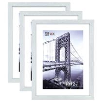 Molduras de pôster VCK 18x24cm, pacote com 3, MDF branco, madeira e acrílico Molduras de pôster VCK 18x24cm, pacote com 3, MDF branco, madeira e acrílico