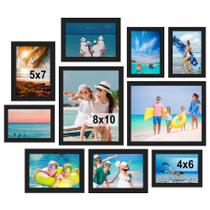 Molduras para fotos, colagem, decoração de parede, BESCRCL, pacote com 10, preto