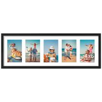 Molduras para fotos, colagem, decoração de parede, DecoruHome, 8x24, pretas