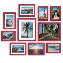 Molduras para fotos, colagem, decoração de parede, Vittanly, pacote com 10, vermelho Molduras para fotos, colagem, decoração de parede, Vittanly, pacote com 10, vermelho